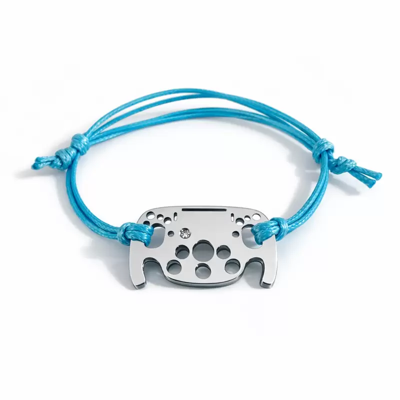 Bracciale Volante Formula 1 in acciaio con display personalizzabile e diamante naturale