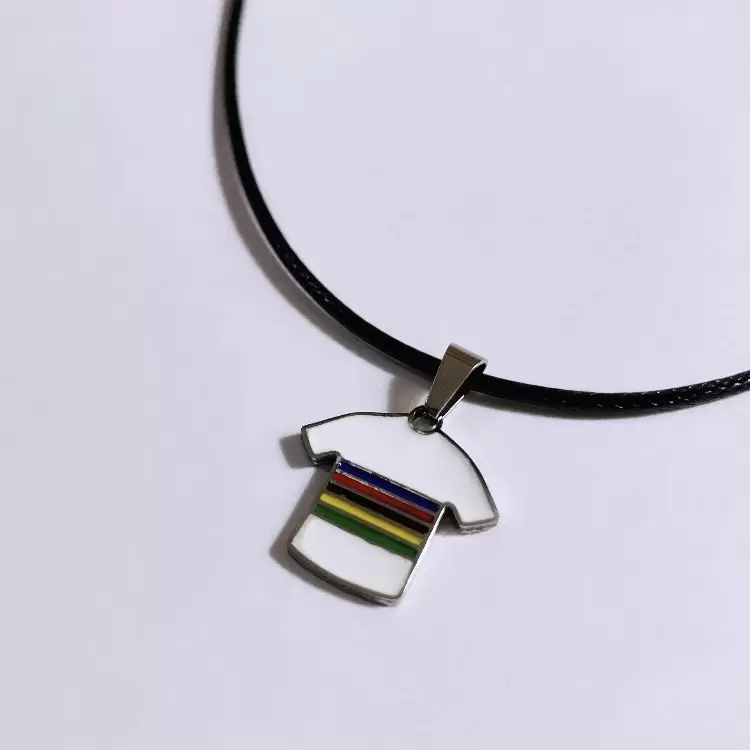 Weltmeister-Regenbogen-Trikot-Anhänger aus Stahl  