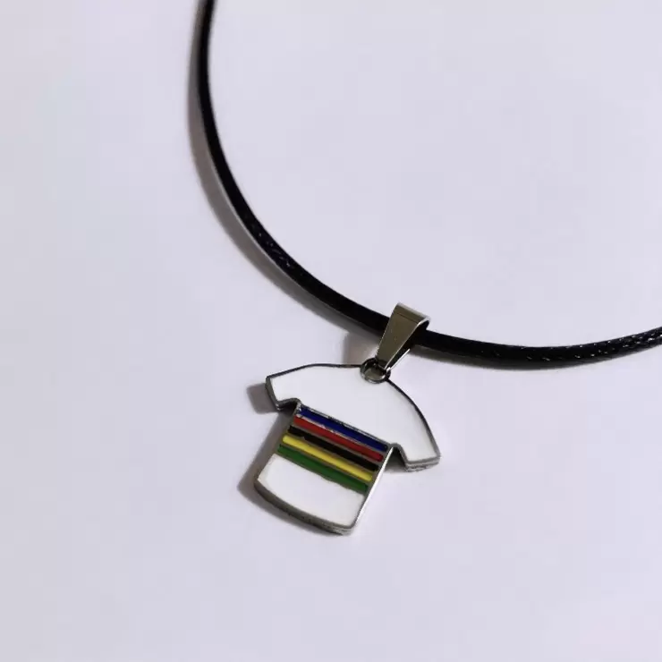 Weltmeister-Regenbogen-Trikot-Anhänger aus Stahl