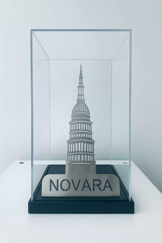 Soprammobile di design Cupola di San Gaudenzio a Novara in acciaio personalizzabile  
