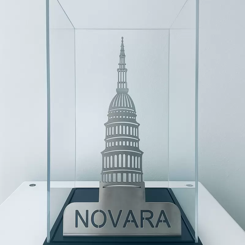 Dome of San Gaudenzio in Novara in stainless steel customizable