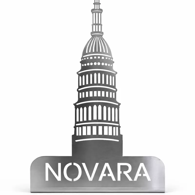 Dome of San Gaudenzio in Novara in stainless steel customizable