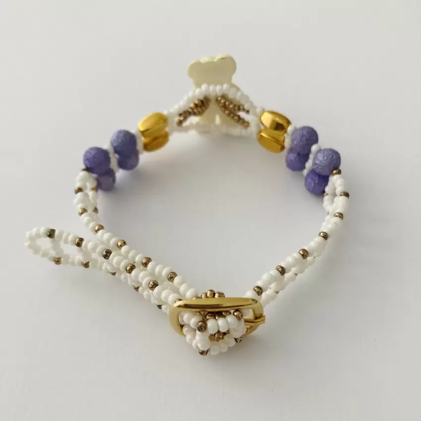 Braccialetto con orso centrale   