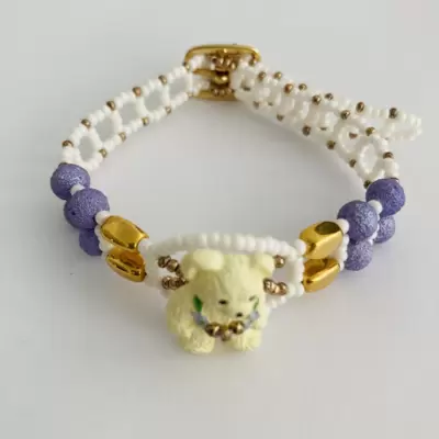 Braccialetto con orso centrale  