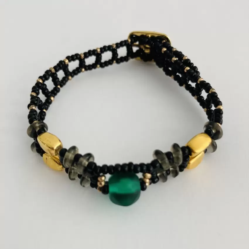 Braccialetto con murrina color smeraldo  