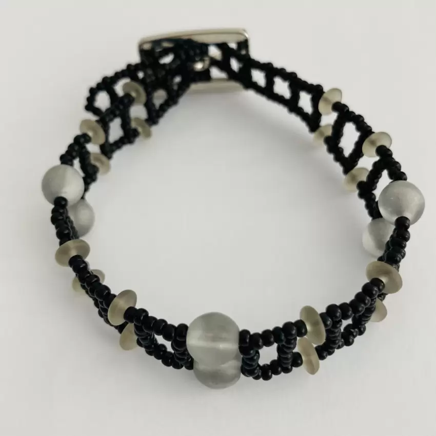 Braccialetto Rocailles nere   