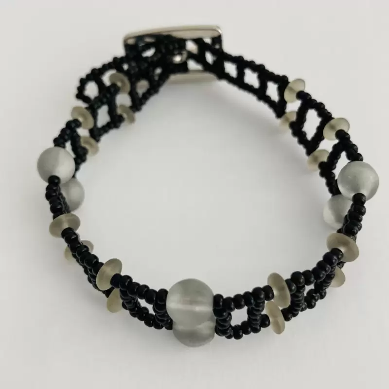 Braccialetto Rocailles nere 