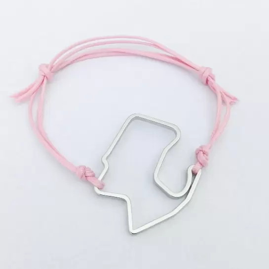 Pulsera del circuito de Laguna Seca en acero  