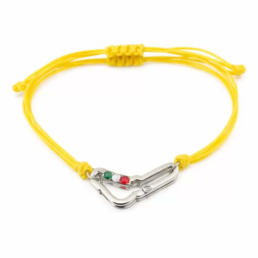 Braccialetto circuito di Monza in argento 925 modello Italia  