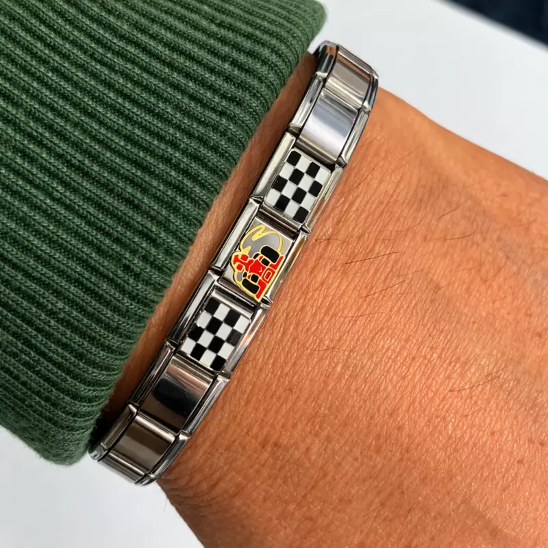 Raceflag Auto F1 Stahlarmband