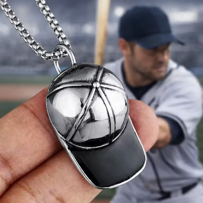 Colgante personalizable de acero para gorra de b&eacute;isbol