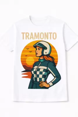 T-shirt CIRCUITI curva del Tramonto 