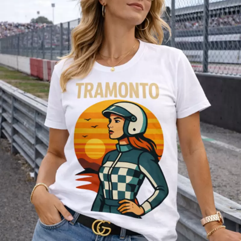 T-shirt Tramonto Curve