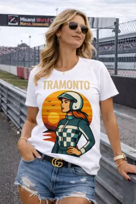 T-shirt CIRCUITI curva del Tramonto 