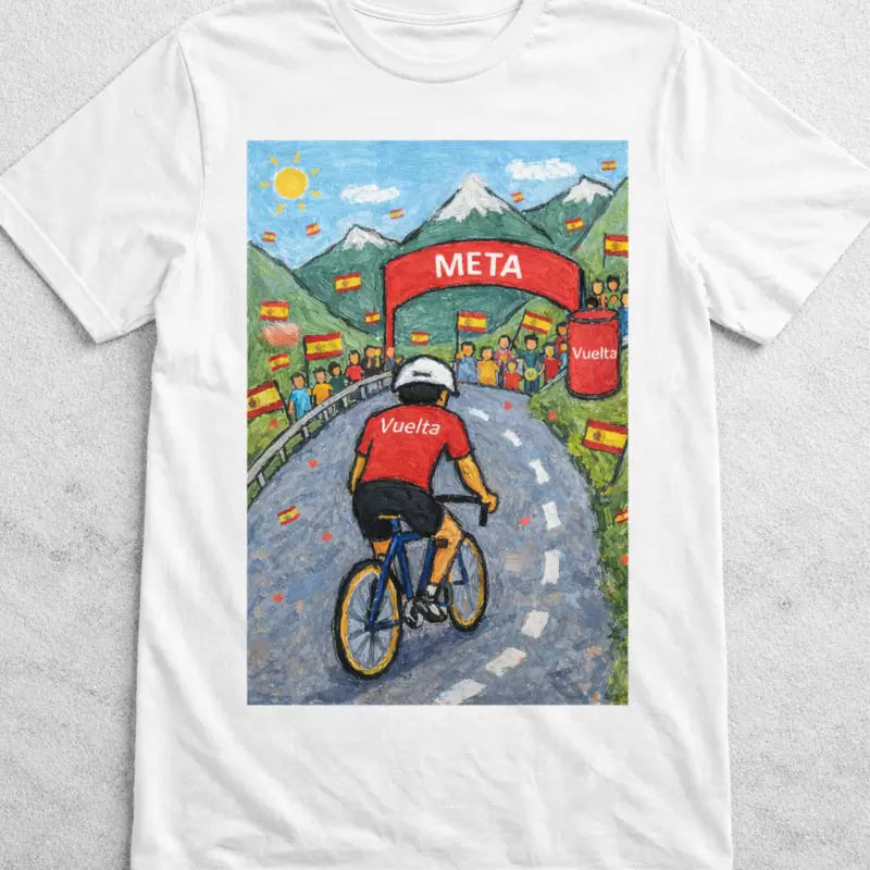 Camiseta ciclismo maillot rojo