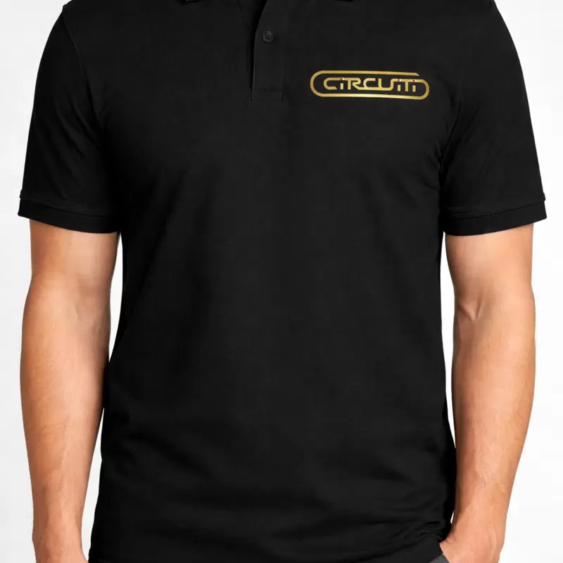 Polo CIRCUITI nera 