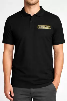 Polo CIRCUITI nera  