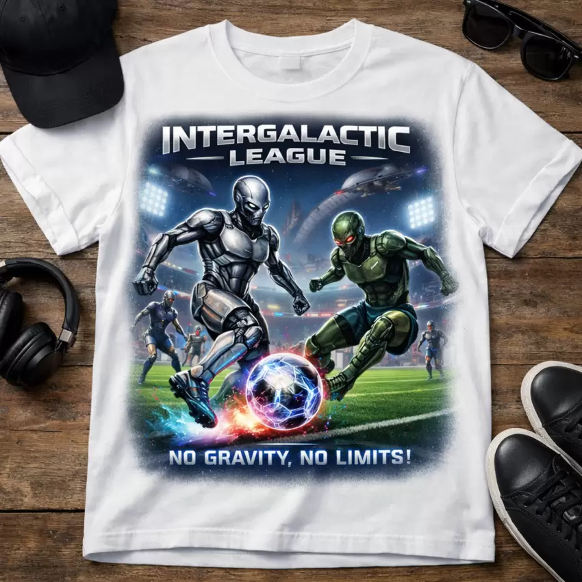 Camiseta Liga Intergaláctica de Fútbol Humanoide  