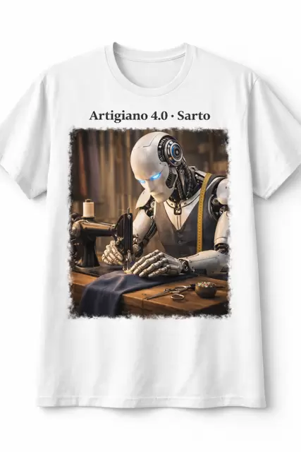 T-shirts Les artisans humanoïdes façonnent le design robotique futuriste  