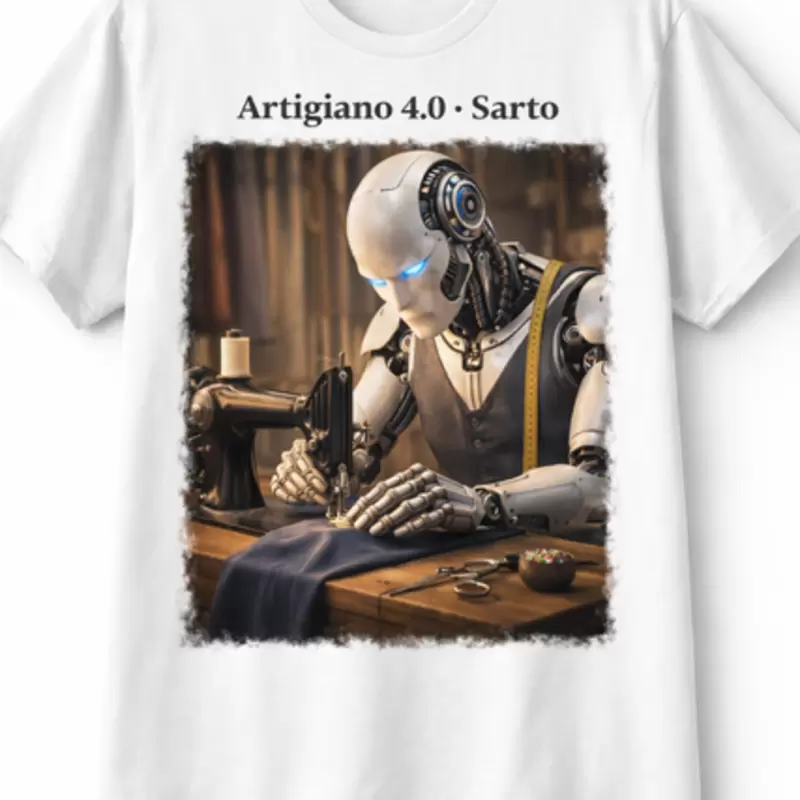 T-shirts Les artisans humano&iuml;des fa&ccedil;onnent le design robotique futuriste