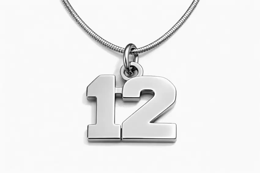 Colgante número 12 de acero  