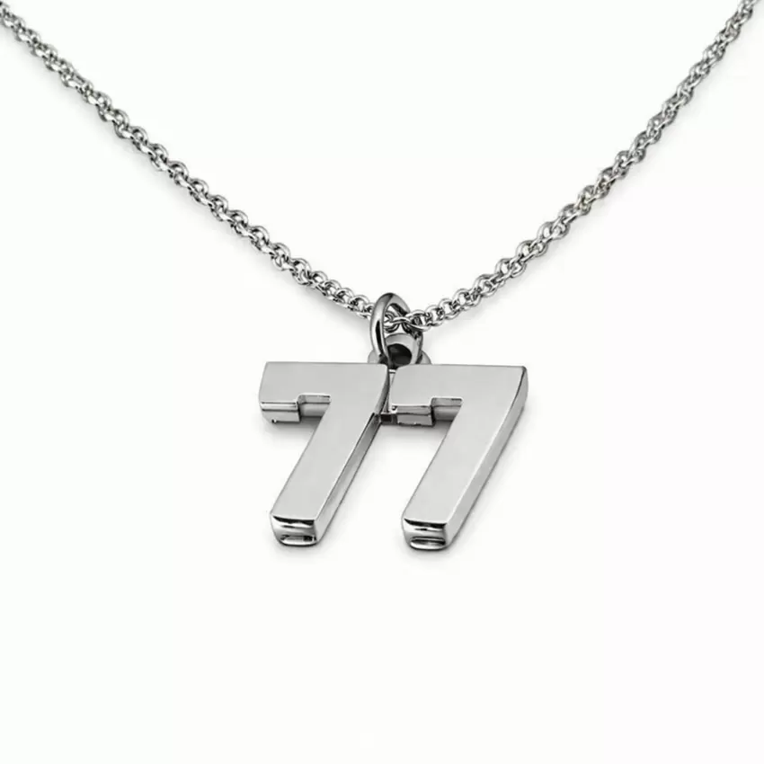 Colgante número 77 de acero  