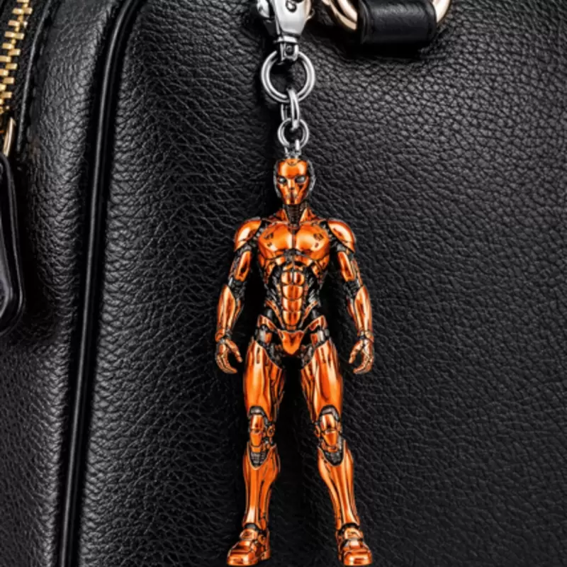 Charm gioiello tecnologico Umanoide arancione per borsa