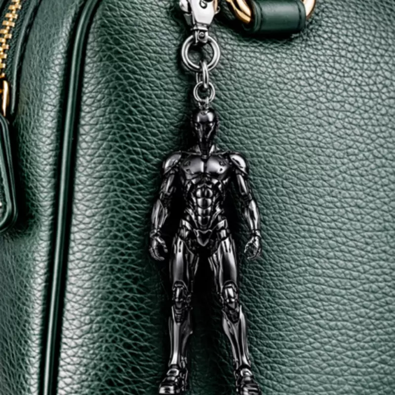 Charm gioiello tecnologico Umanoide nero per borsa