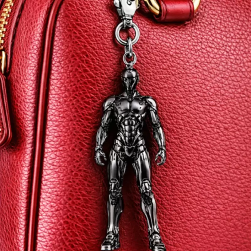 Charm gioiello tecnologico Umanoide nero per borsa