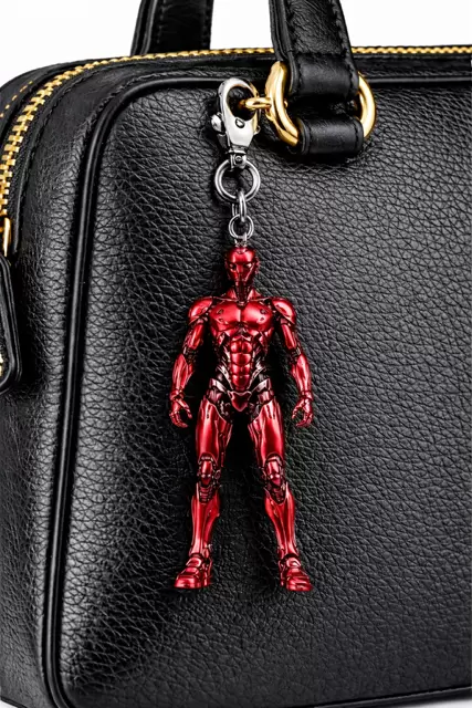 Charm gioiello tecnologico Umanoide rosso per borsa  