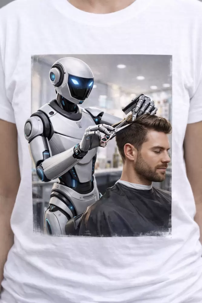 T-shirt CIRCUITI Umanoide Parrucchiere per Uomo  