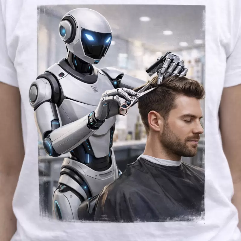 T-shirt CIRCUITI Umanoide Parrucchiere per Uomo