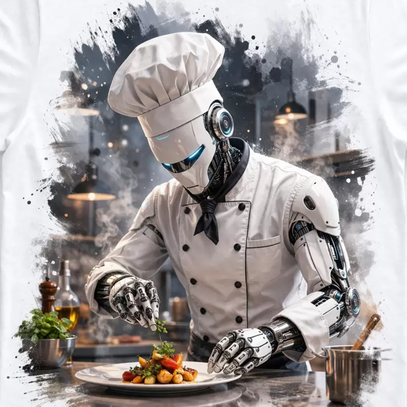T-shirt Humanoid Cook