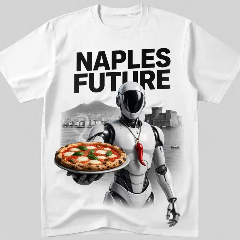 T-shirt Vesuvius Pizza Corno Naples Future