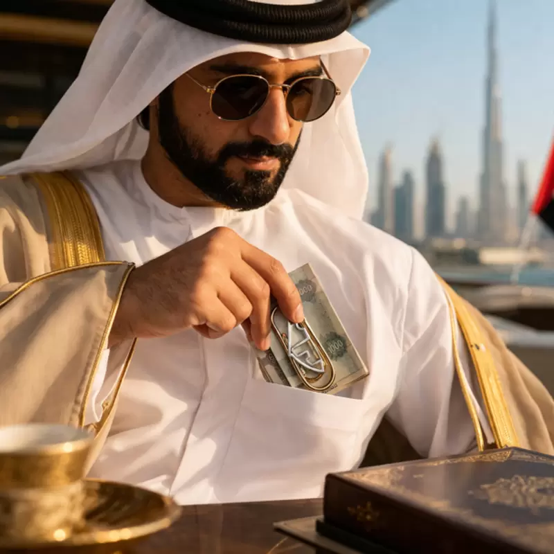 Fermasoldi Motorsport personalizzabile in oro 18kt con circuito di Abu Dhabi