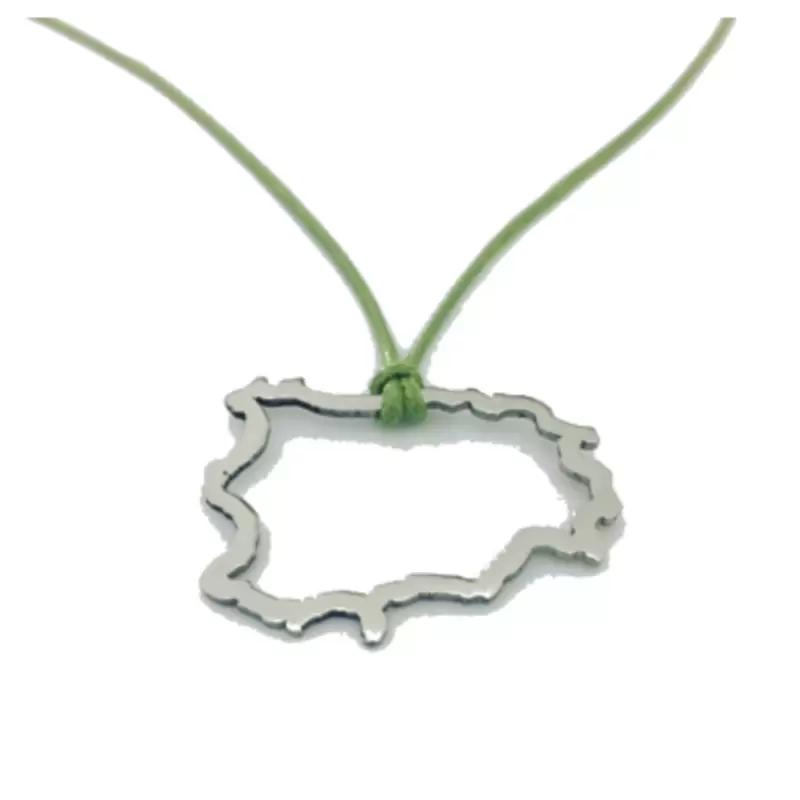 Ciondolo Silhouette Isola Ischia Acciaio