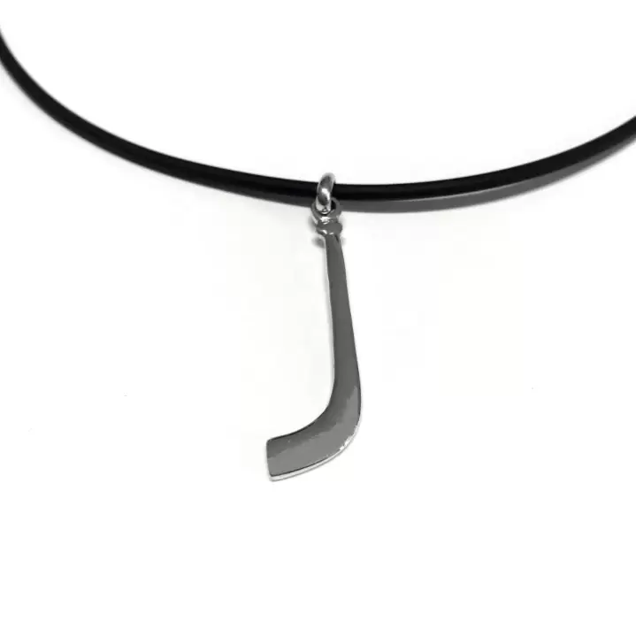 Ciondolo bastone da Hockey in acciaio personalizzabile  