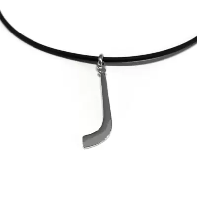 Ciondolo bastone da Hockey in acciaio personalizzabile 