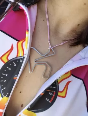 Ciondolo Circuito di Jerez in acciaio grandezza 50mm 