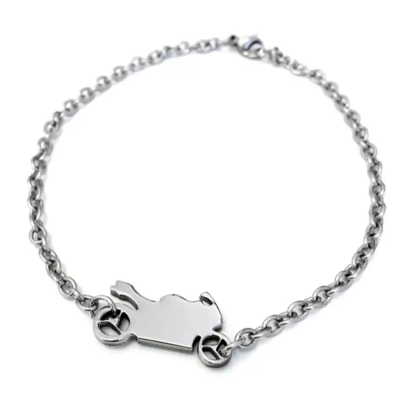 Bracciale Catena Rolo' Moto in Acciaio
