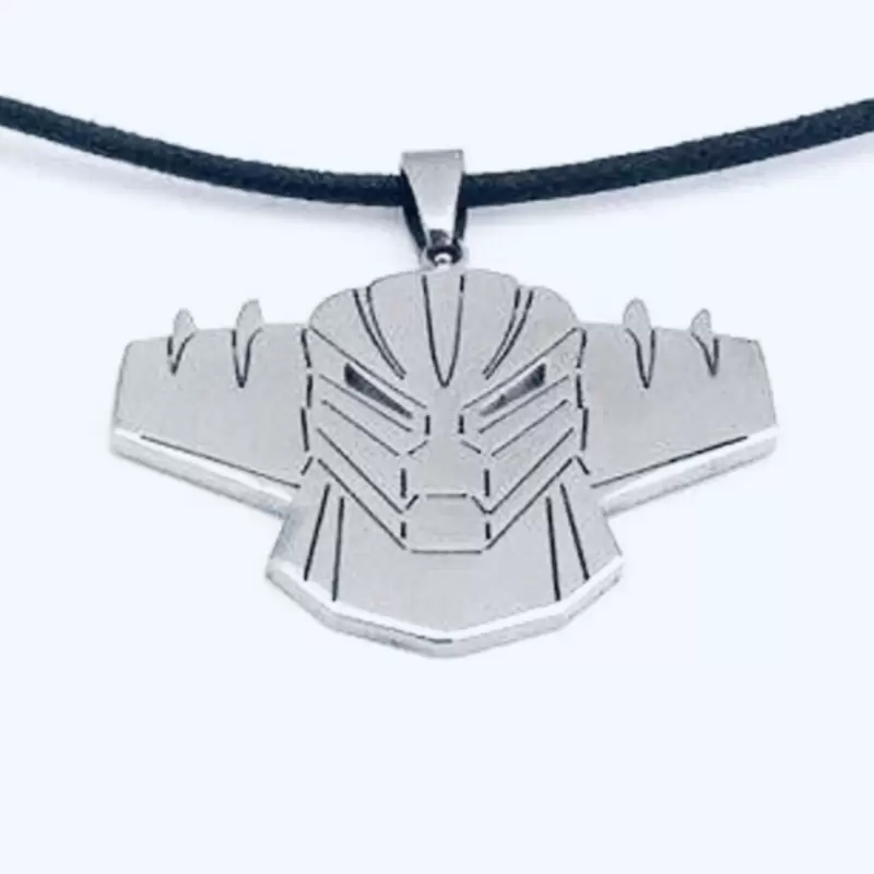 Collier pendentif robot Jeeg en acier