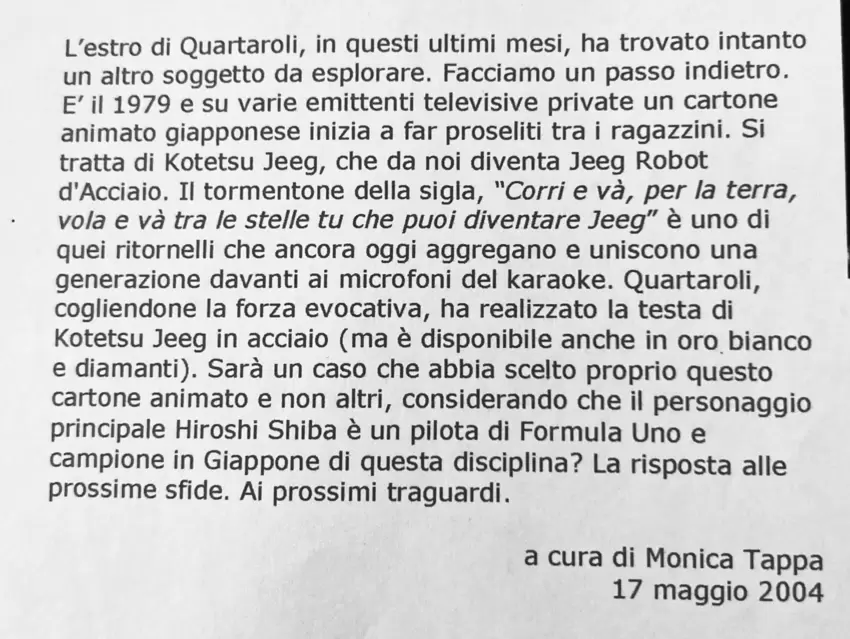 Ciondolo Collana  Jeeg  Robot d' Acciaio   