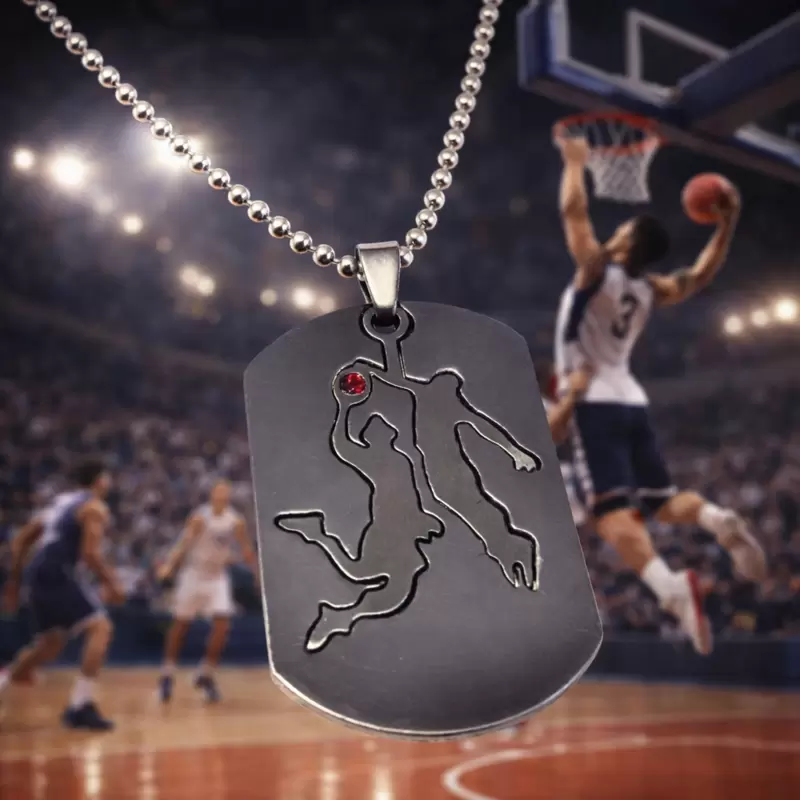 Piastra Slam Dunk Basculante in Acciaio con Rubino 