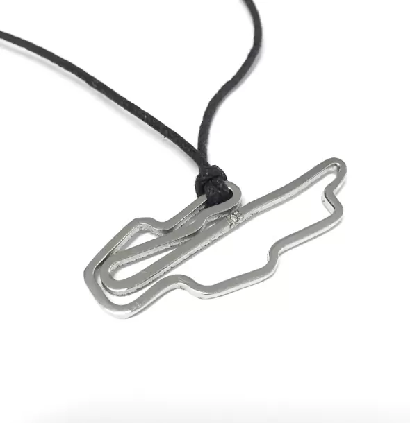  Ciondolo Mugello 50 mm in Acciaio Inox con Diamante alla Partenza