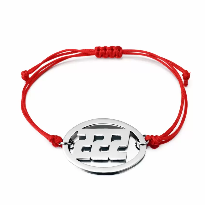 222 Tony Cairoli brazalete de acero con cordón rojo  