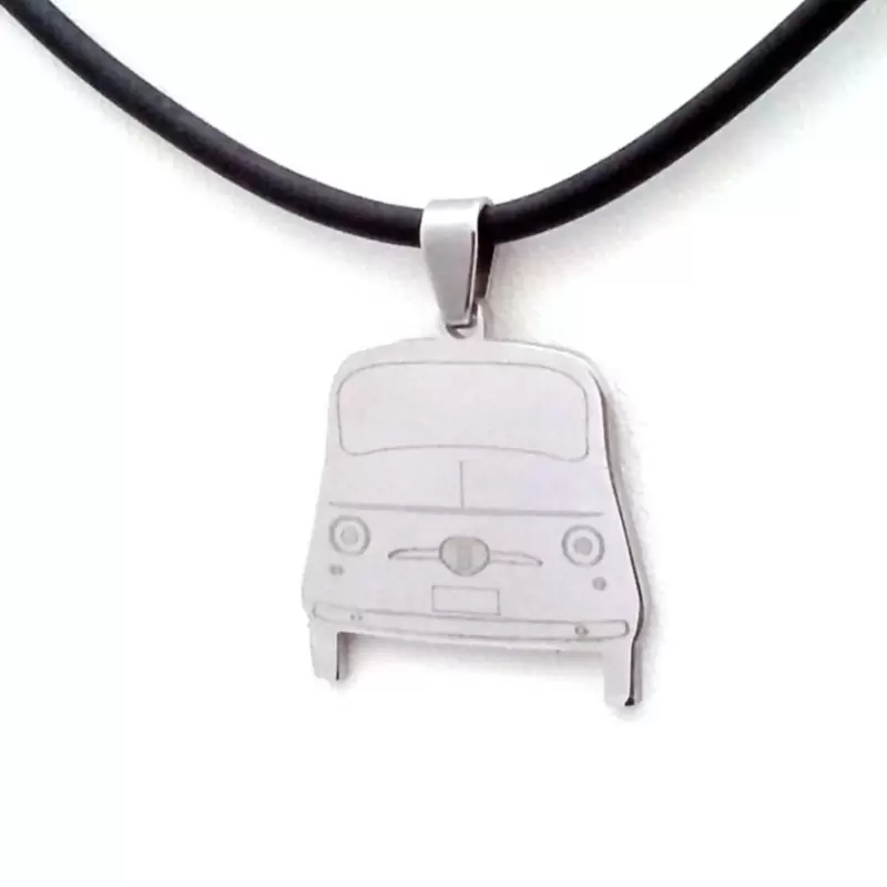 Ciondolo Fiat 500 in Acciaio