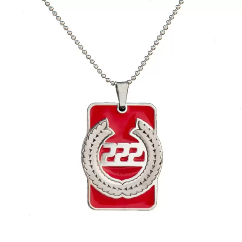 Collar red plate Tony Cairoli 222