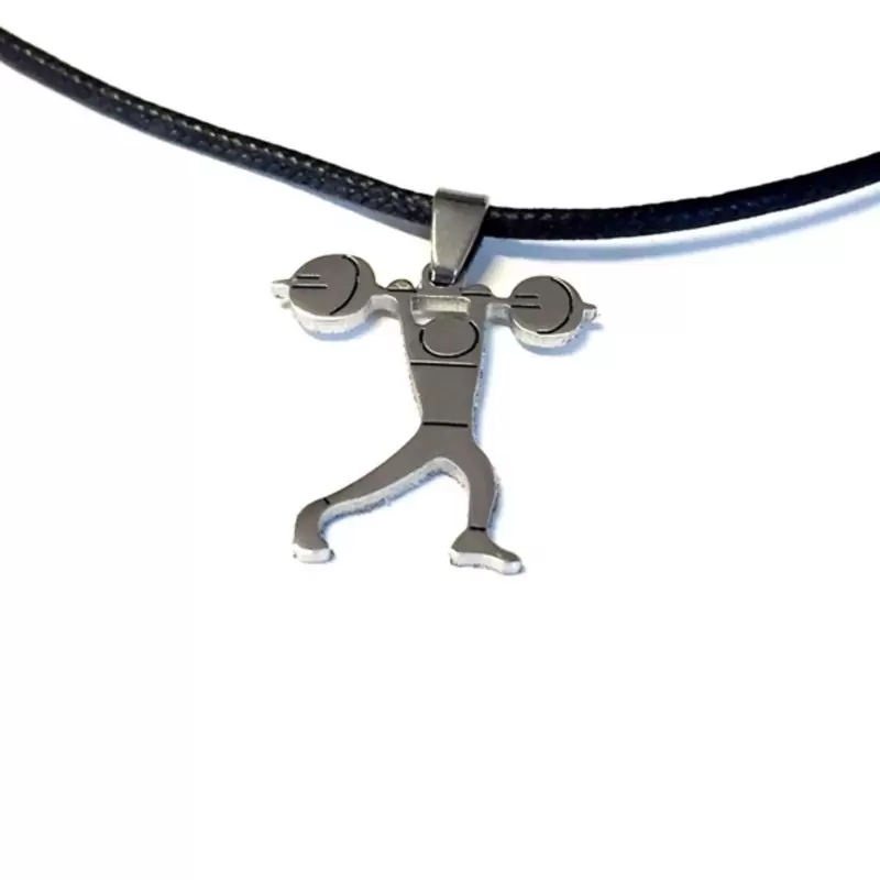 Colgante Charm Crossfit/Gimnasio/Culturismo en Acero