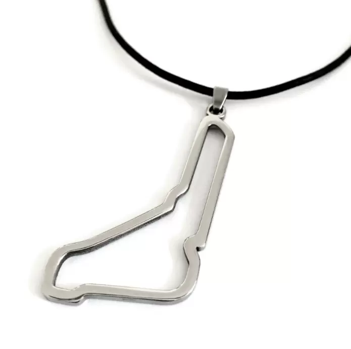 Ciondolo Circuito di Monza in acciaio grandezza 50mm.  