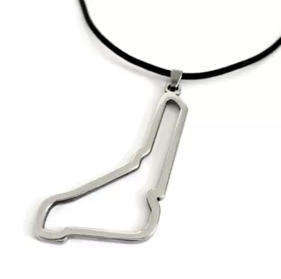 Ciondolo Circuito di Monza in acciaio grandezza 50mm. 